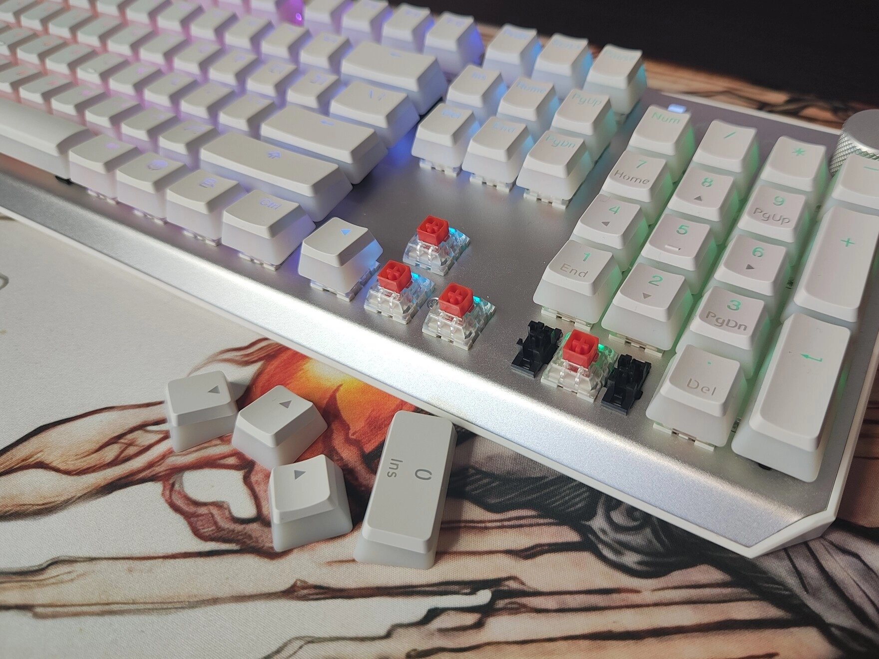 Detail na nové Kailh Box Red spínače