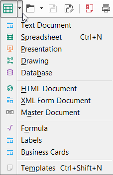 Ikonky jsou také součástí menu.