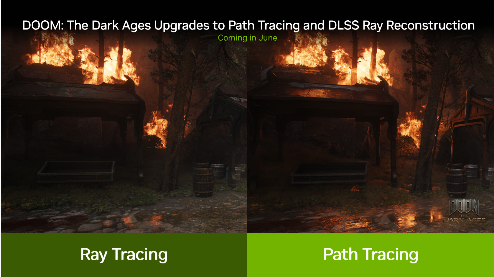 Uvedení GeForce RTX 5060: Nvidia avizuje path tracing v Doom: The Dark Ages