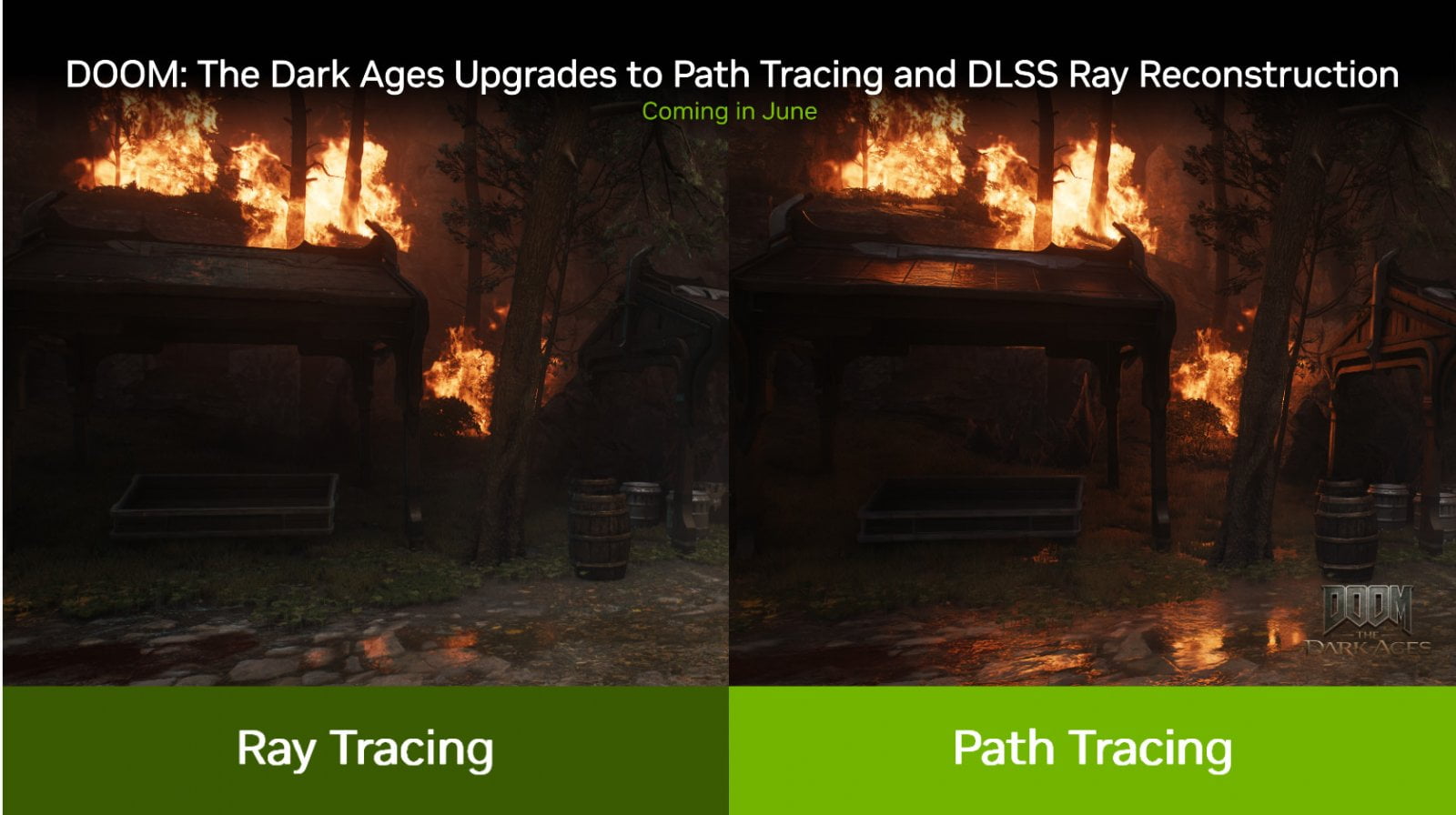 Uvedení GeForce RTX 5060: Nvidia avizuje path tracing v Doom: The Dark Ages