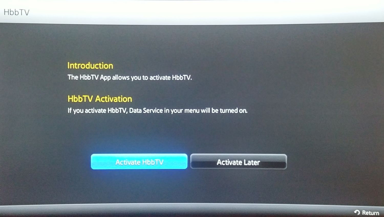 Samsung 2015 - zprovoznění HbbTV
