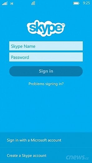 Skype pro Windows Phone