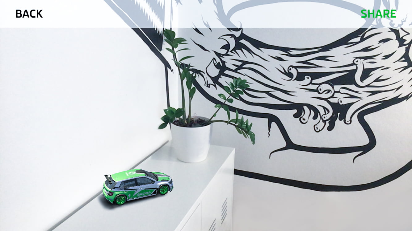 AR aplikace Škoda Motorsport