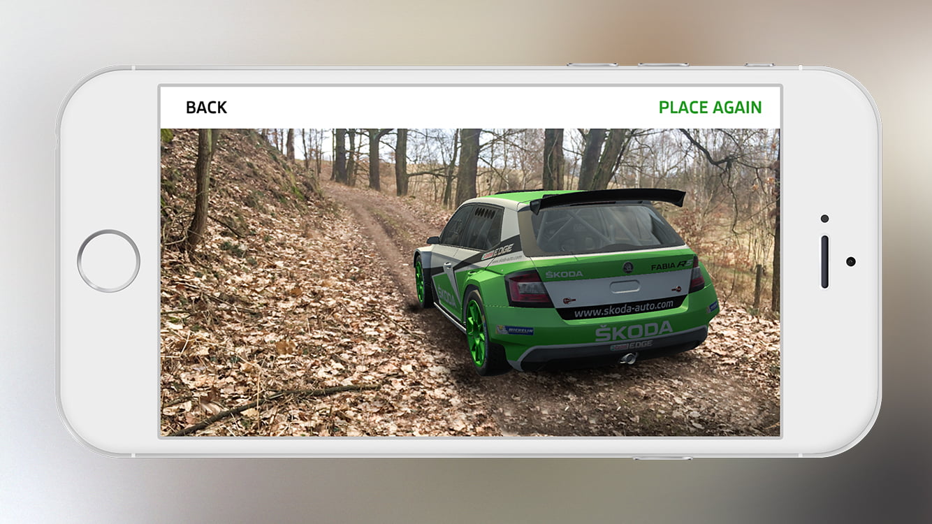 AR aplikace Škoda Motorsport