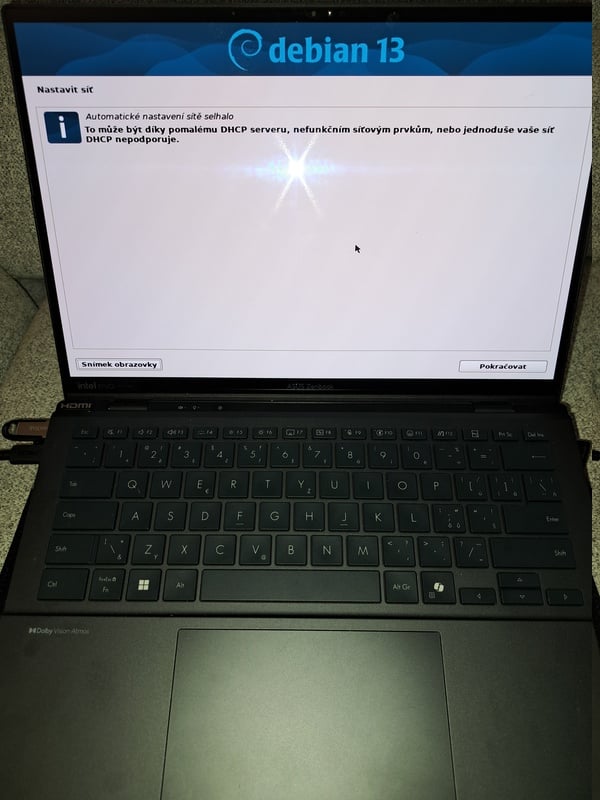 Debian na Zenbook Duo