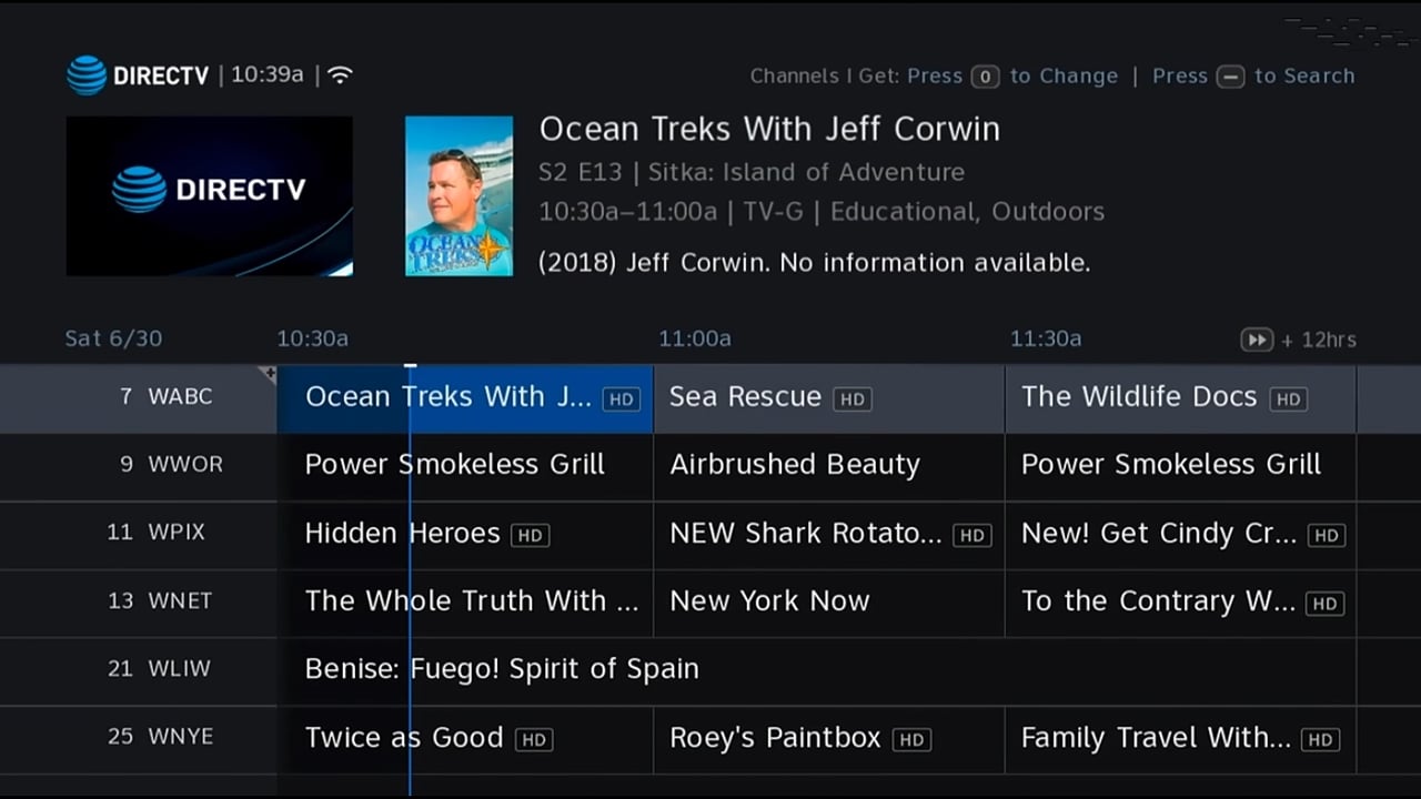 DIRECTV - Programový průvodce 1/2