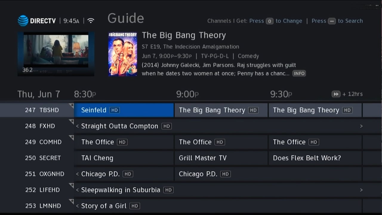 DIRECTV - Programový průvodce 1/2