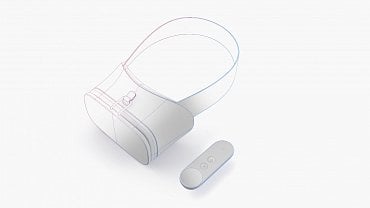 Návrh headsetu Google Daydream