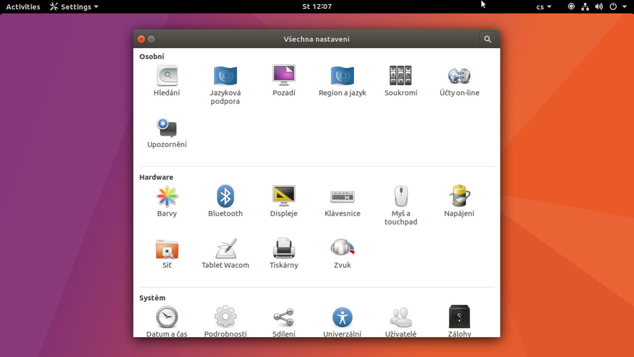 Ubuntu 17.10 Artful Aardvark (vývojová verze s Gnome)