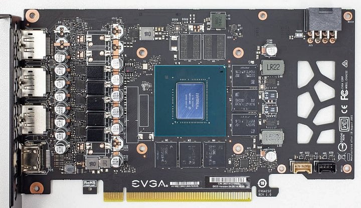 PCB karty Evga GeForce RTX 3060 12GB XC Zdroj techPowerUp