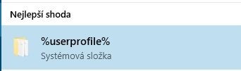 Systémová složka %userprofile%