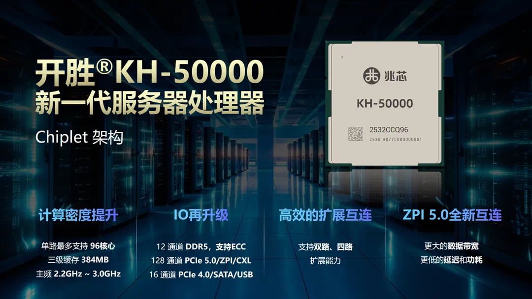 Informace k procesoru Zhaoxin Kaisheng KH-50000