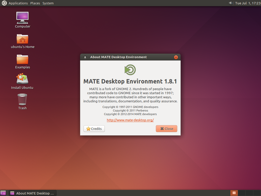 Ubuntu MATE 14.10 (vývojová verze)