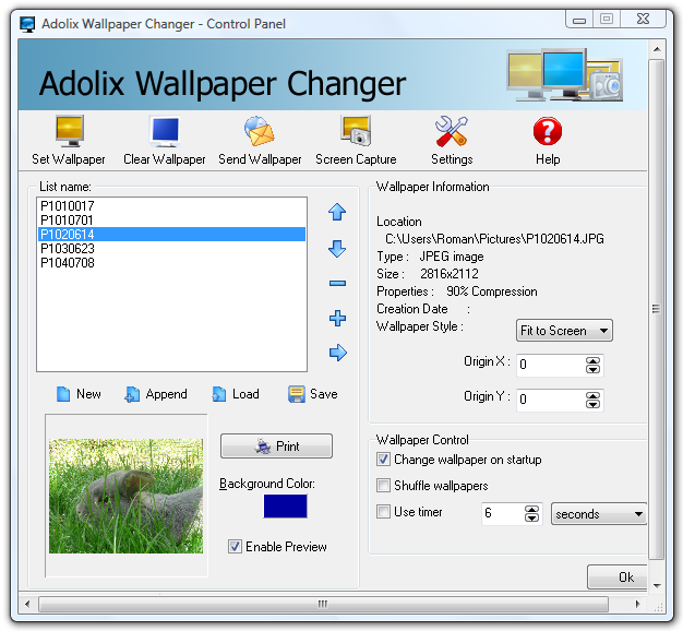 <p>Adolix Wallpaper Changer - v jediném okně je vše potřebné</p>