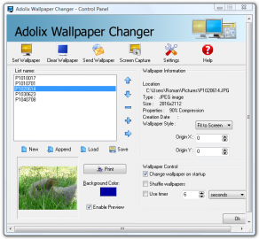 <p>Adolix Wallpaper Changer - v jediném okně je vše potřebné</p>
