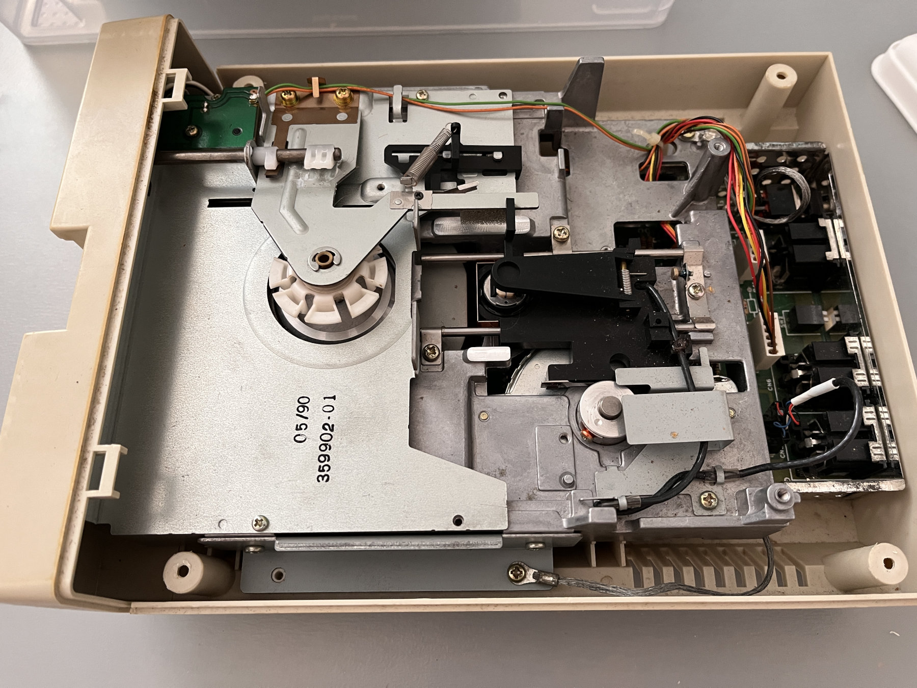 Stav po prvním otevření.