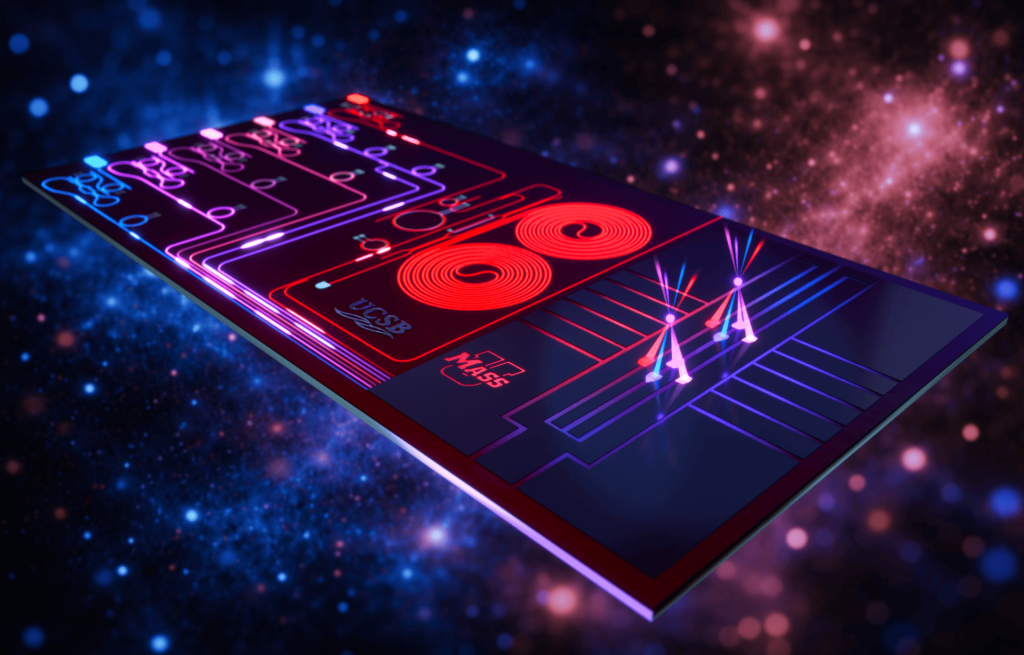 Vizualizace integrovaného laserového systému na čip