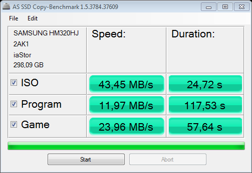 AS SSD benchmark