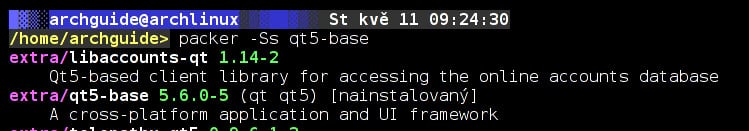 Manjaro: rozdílné verze balíčků