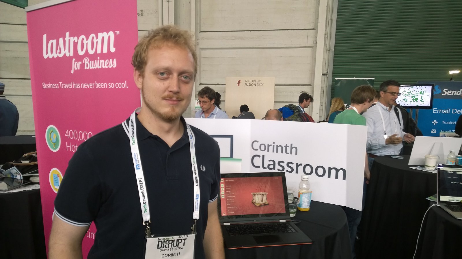 David Sepetka z Corinthu prezentoval vzdělávací novinku Classroom.