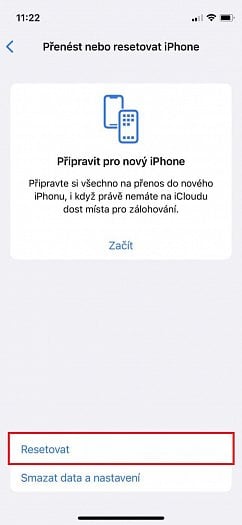 tovární nastavení iPhone 3. část (zdroj: cnews.cz)