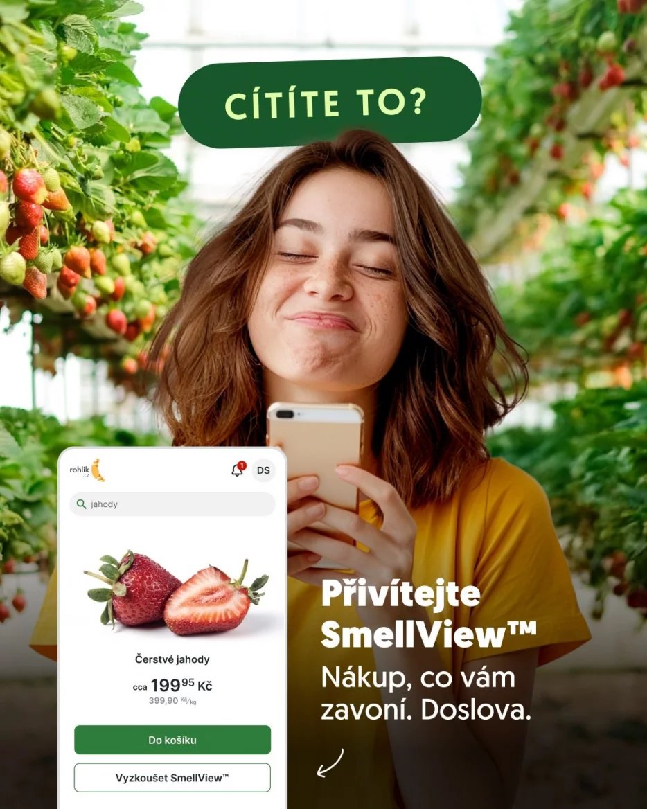 SmellView - nová funkce Rohlíku - Apríl od Rohlík.cz