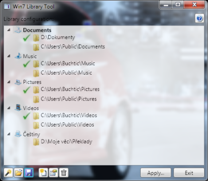 Win7 Library Tool vám pomůže správou Knihoven Windows