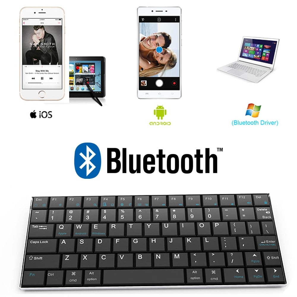 Bezdrátová klávesnice Rii i9 BT Ultra Slim