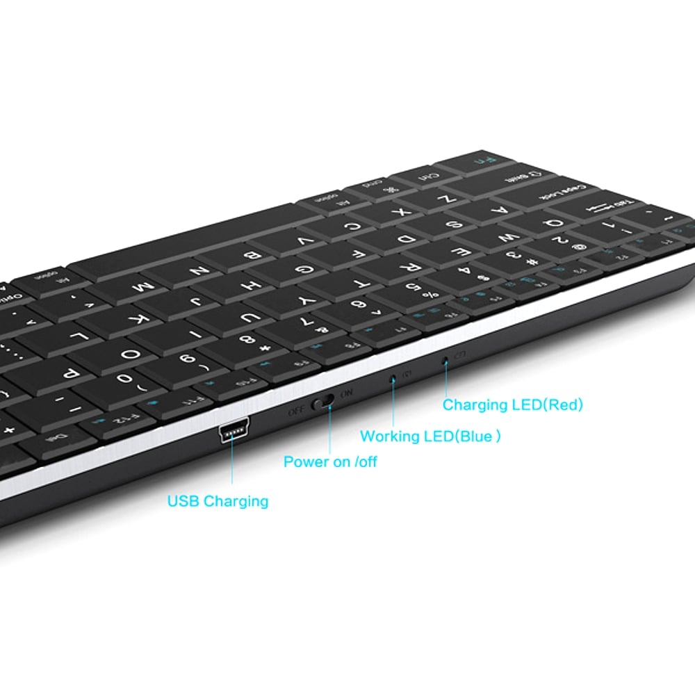 Bezdrátová klávesnice Rii i9 BT Ultra Slim