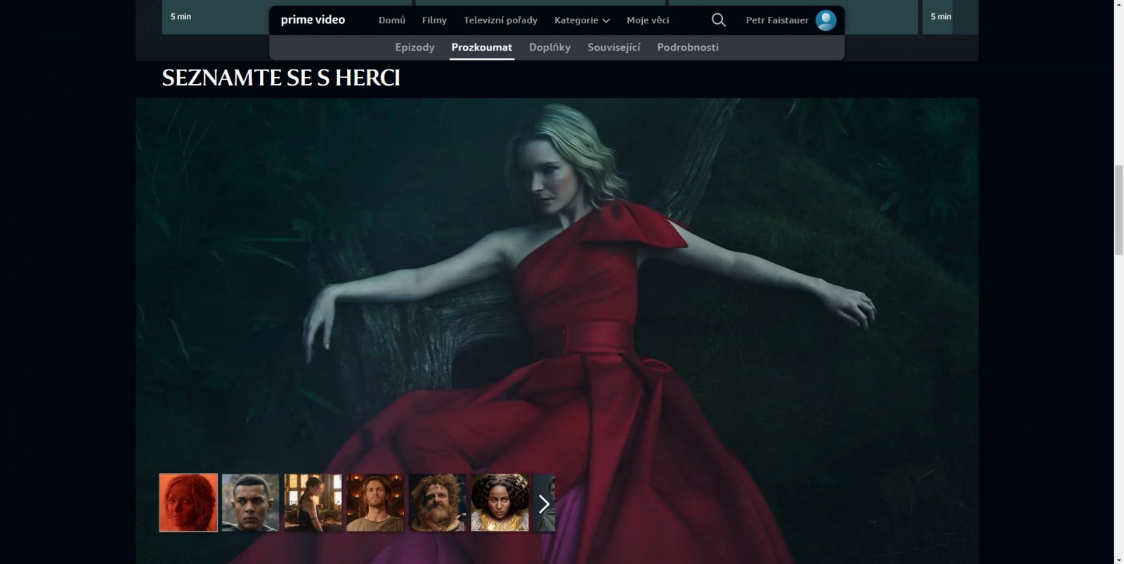 Funkce Prozkoumat v Amazon Prime Video