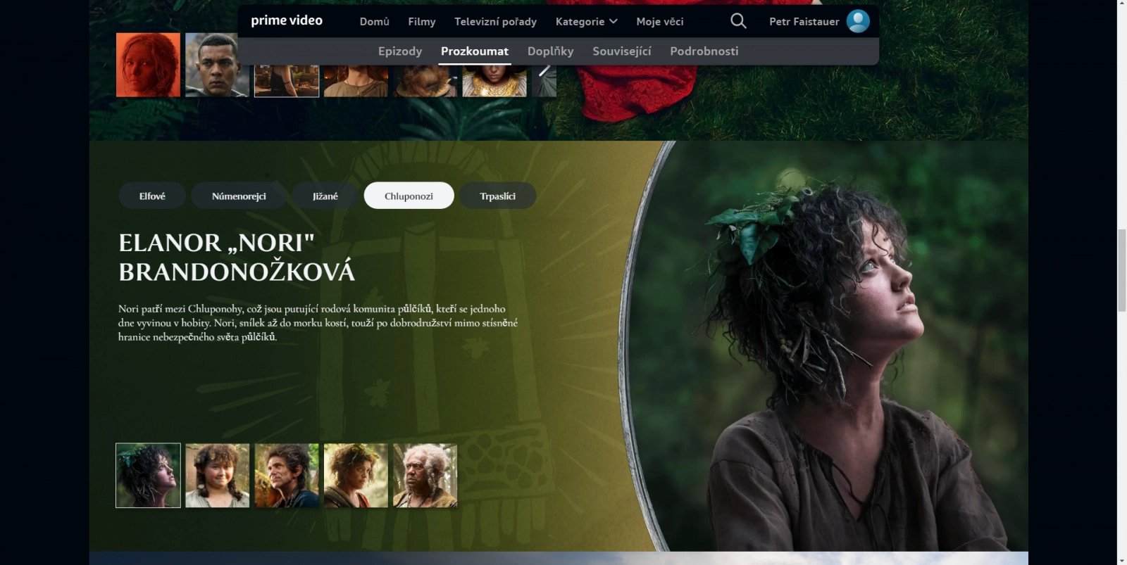 Funkce Prozkoumat v Amazon Prime Video