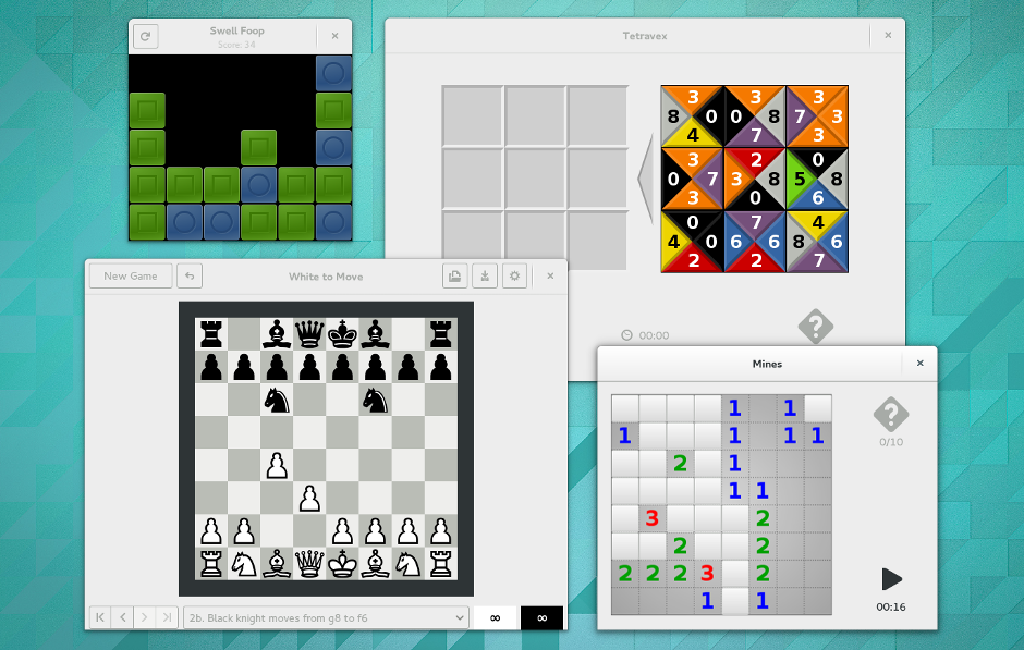Balík her byl vylepšen tak, aby zapadal do nového vzhledu prostředí. Navíc hry Šachy a Iagno mají vylepšenou herní logiku.