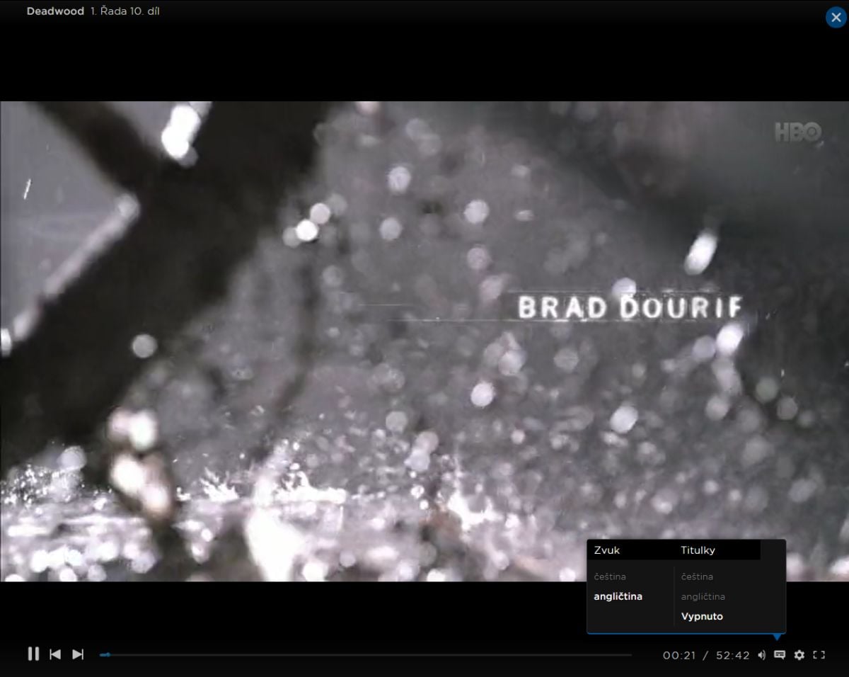 HBO GO nově, říjen 2017 (Windows PC, Firefox)