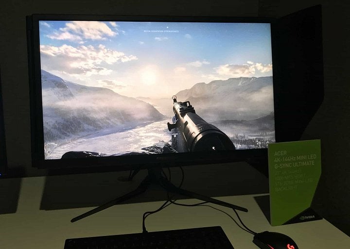 4K miniLED monitor Acer s G-Sync Ultimate (Zdroj: AnandTech)