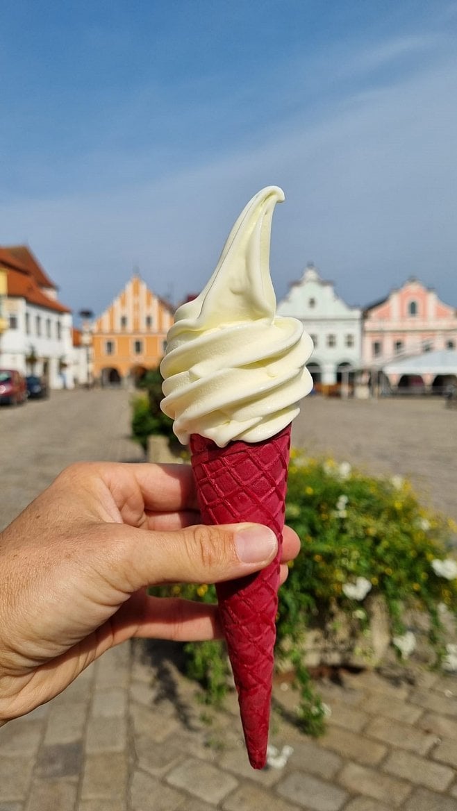 Zmrzlina z cukrárny Mléčné lahůdky Pelhřimov