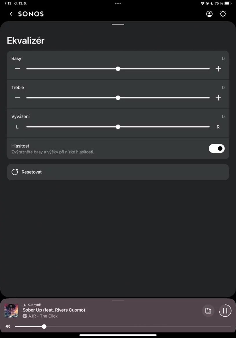 Nastavení sluchátek