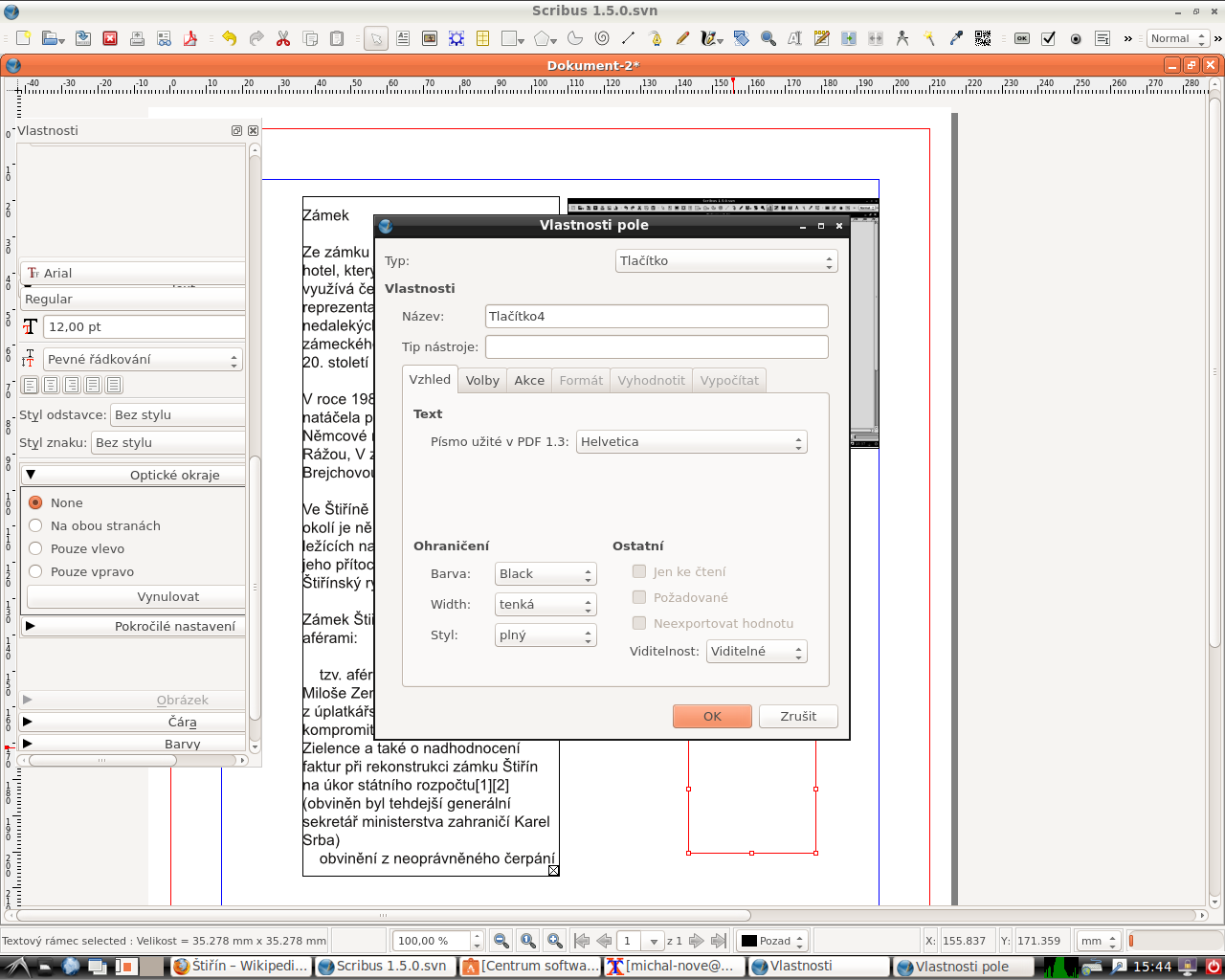 Novinky v programu Scribus 1.5