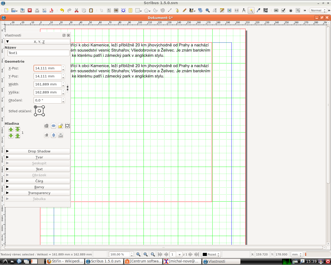 Novinky v programu Scribus 1.5