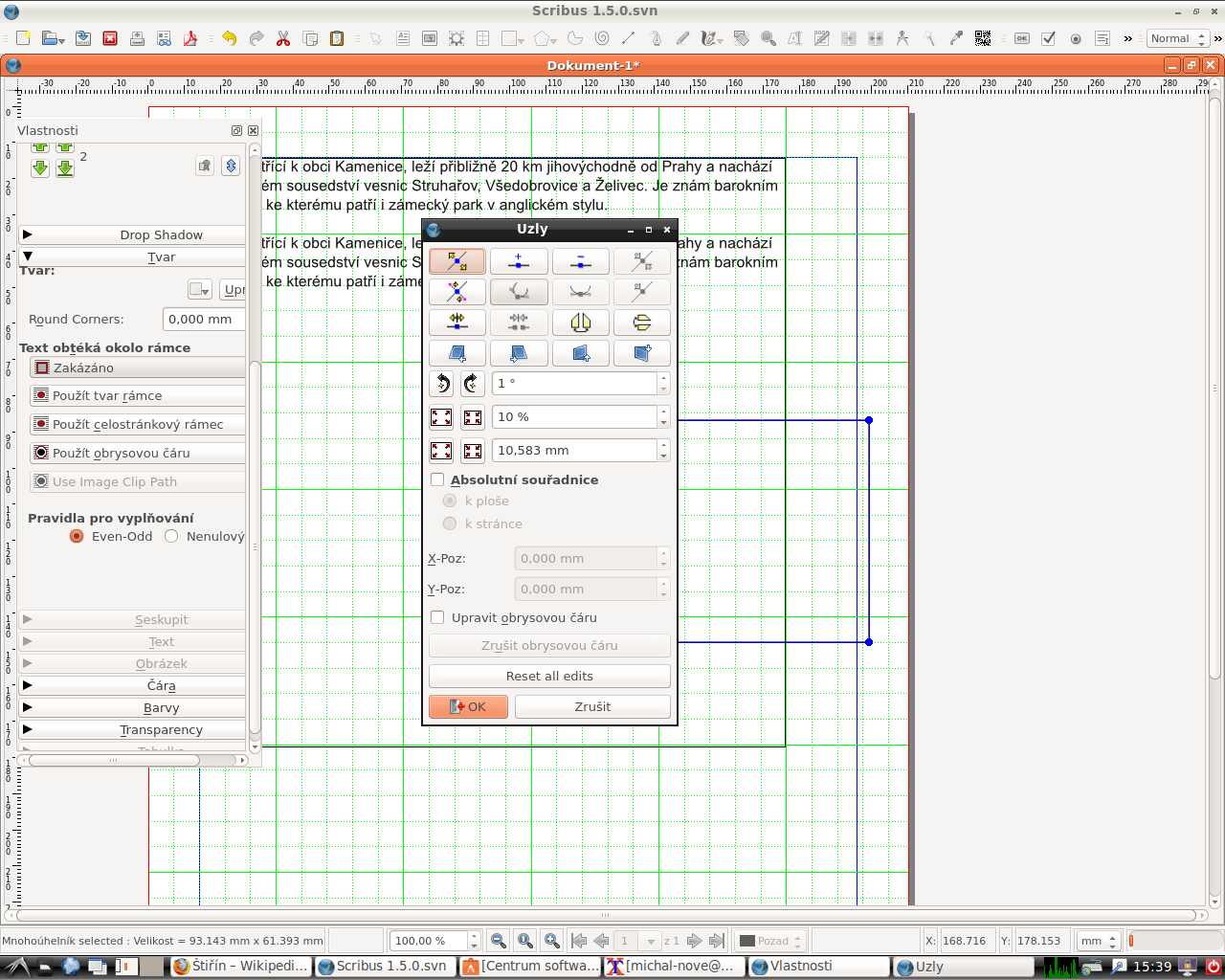 Novinky v programu Scribus 1.5