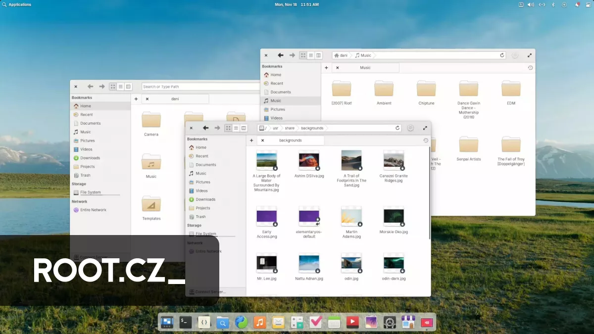基本的な OS 8 ディストリビューション、または macOS ジャケットを着た Linux