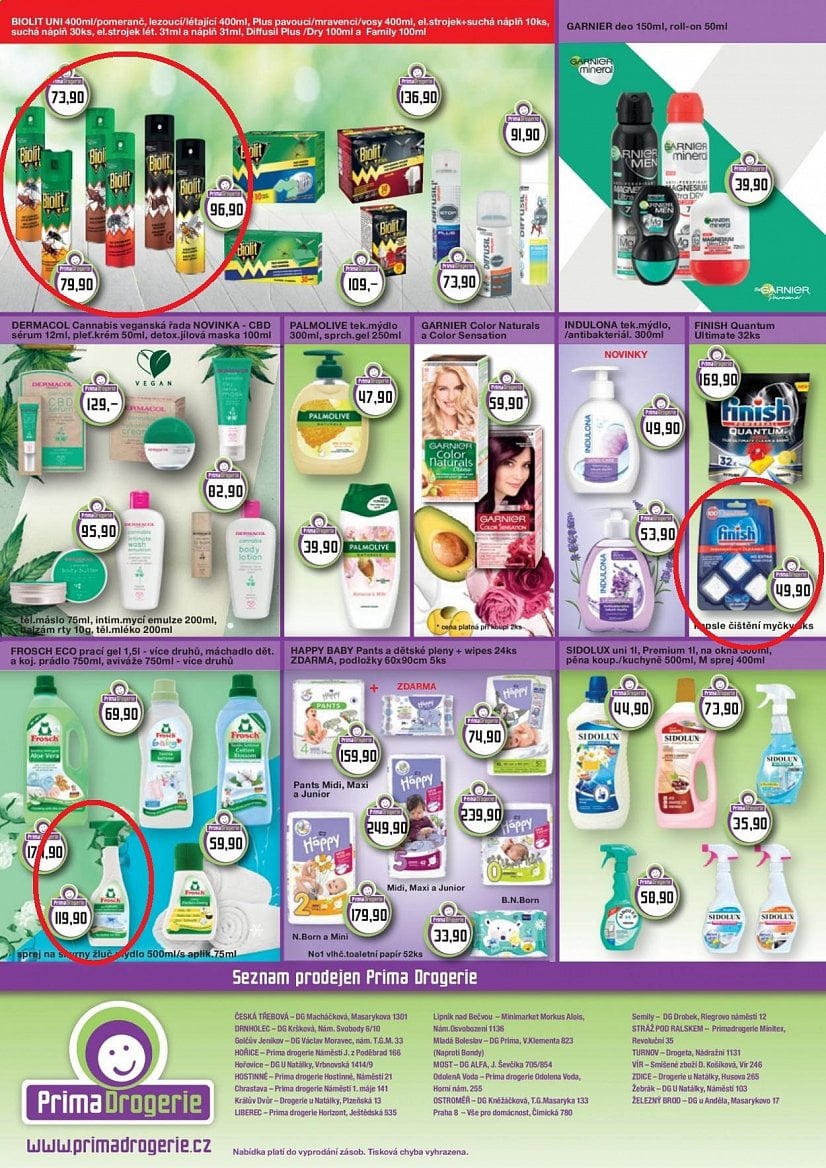 Letáky drogerie DM a Prima Drogerie