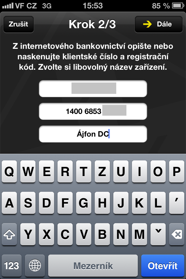 Mobilní eKonto