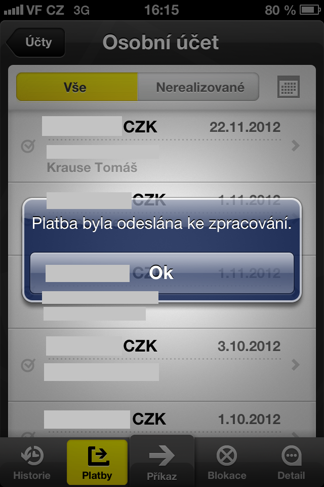 Mobilní eKonto