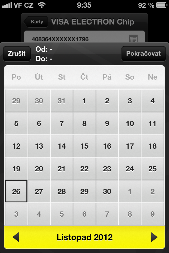 Mobilní eKonto