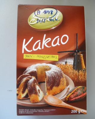Sweet Kakao. Kategorie: Nejakostní potraviny. Nevyhovující parametr: označování. Výrobek obsahoval přídatnou látku (regulátor kyselosti), která nebyla uvedena ve složení na obale. Dovozce / Prodávající: Kaufland Česká republika, v.o.s., Praha 4. Země výroby: Německo. Místo kontroly: Kaufland Česká republika v.o.s., Praha 4-Michle