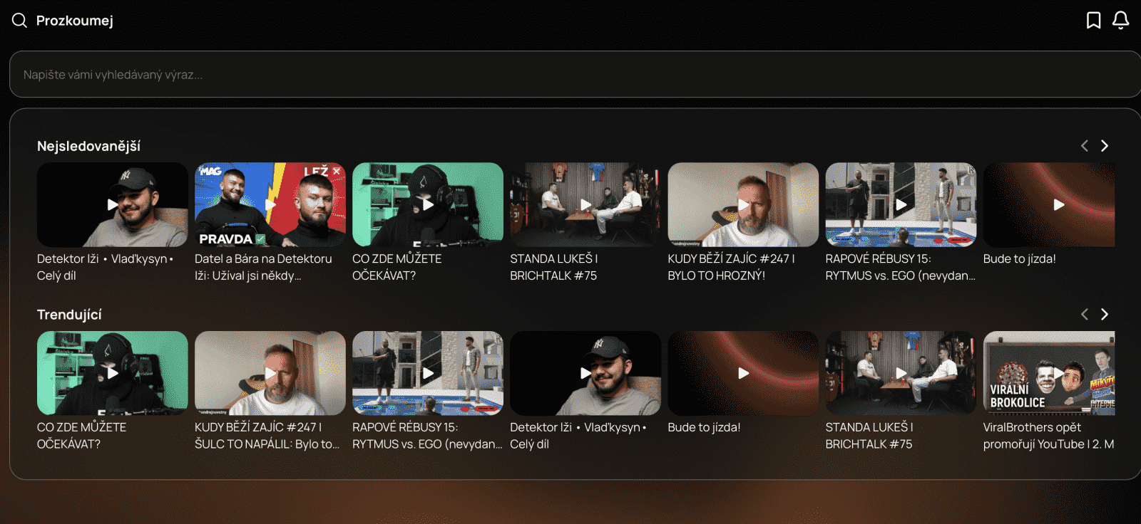 Nový projekt Komunita