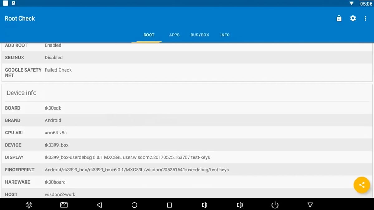 AnTuTu, další benchmarky, Root a DRM Info / Android 6