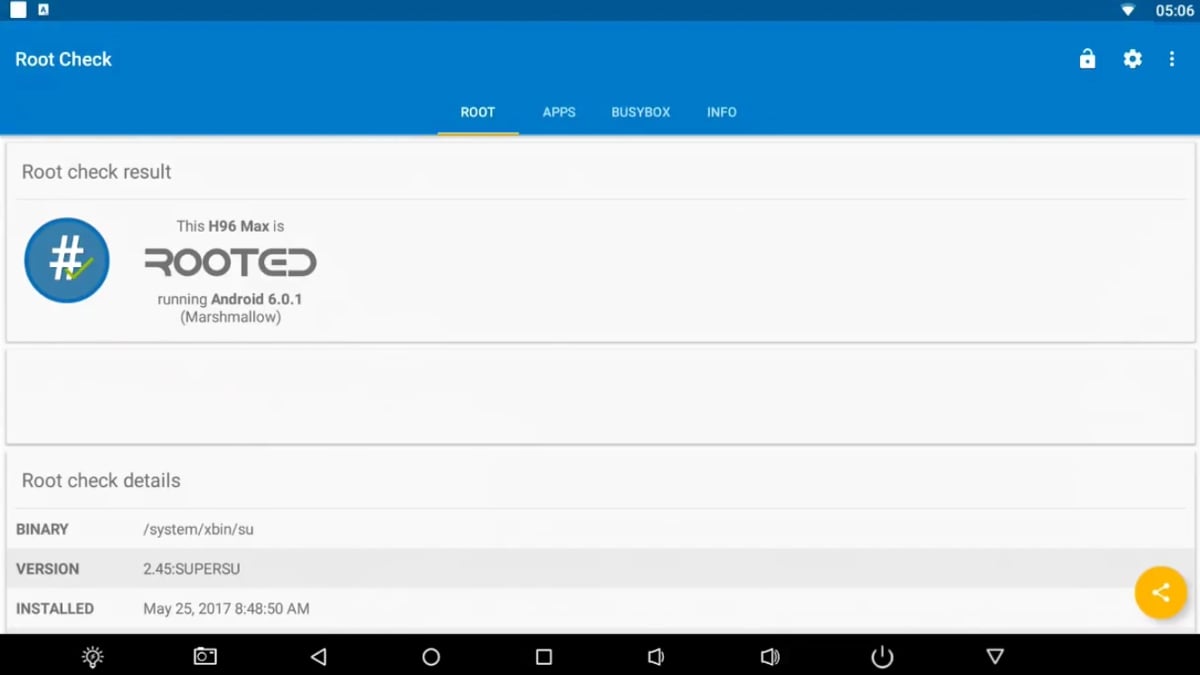 AnTuTu, další benchmarky, Root a DRM Info / Android 6