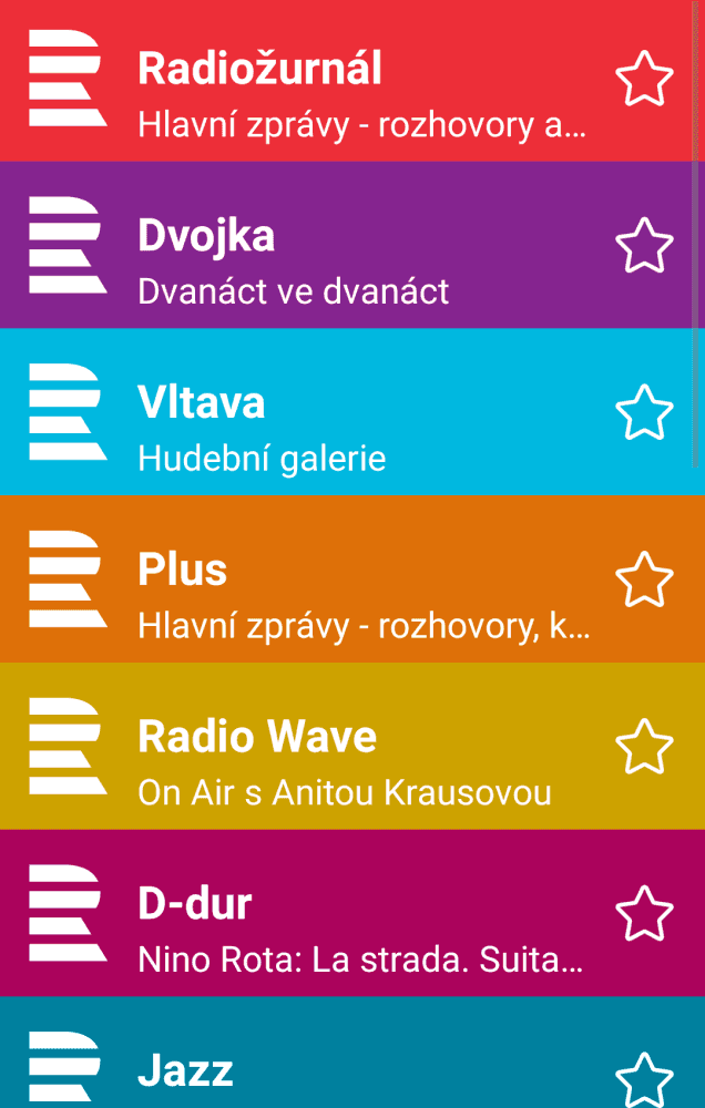 ČRo - nová aplikace iRadio, květen 2016