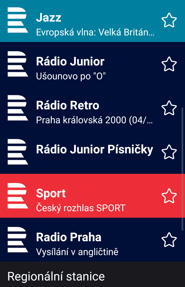 ČRo - nová aplikace iRadio, květen 2016